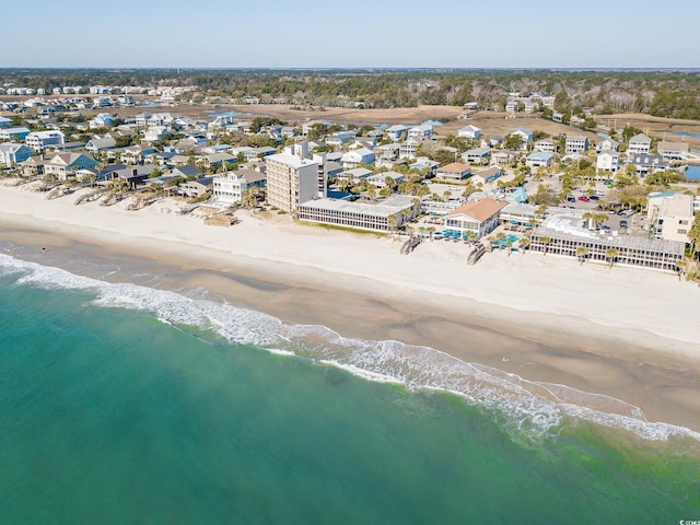 162 Norris Dr, Pawleys Island, SC 29585 - drone / aerial view featuring a residential view, a water view, and a beach view