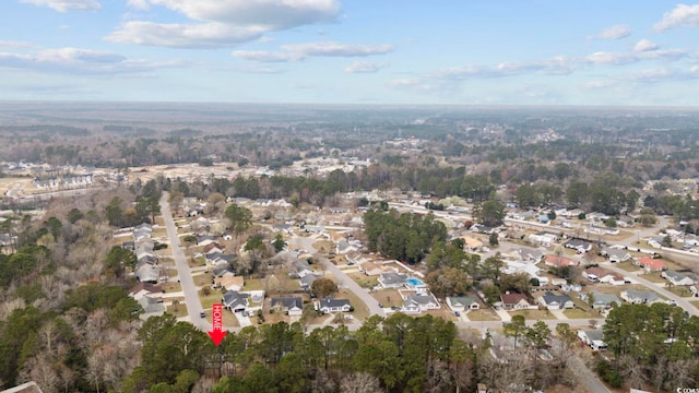 aerial view featuring a residential view