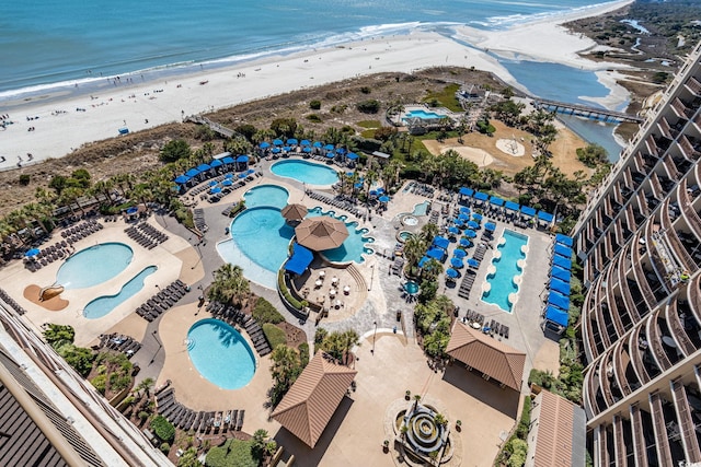 100 N Beach Blvd Unit 1608, North Myrtle Beach, SC 29582 - drone / aerial view of a pool area