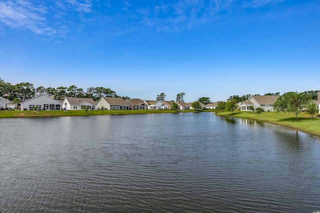 water view featuring a residential view