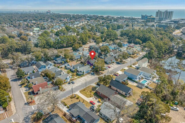 508-B Rosemary Ln, North Myrtle Beach, SC 29582 - aerial overview of property's location with a large body of water