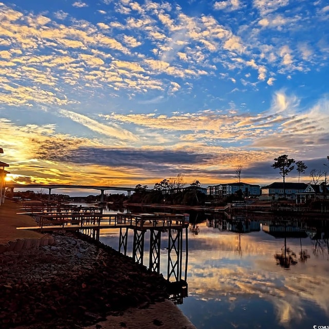 622 Lorenzo Dr Unit 622, North Myrtle Beach, SC 29582 - dock area featuring a water view