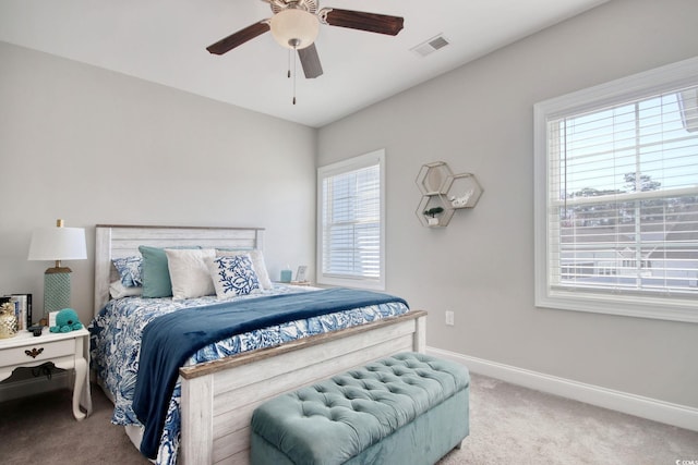 622 Lorenzo Dr Unit 622, North Myrtle Beach, SC 29582 - carpeted bedroom featuring baseboards and a ceiling fan
