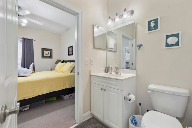 4142 Hibiscus Dr Unit 104, Little River, SC 29566 - ensuite bathroom featuring vanity and a ceiling fan