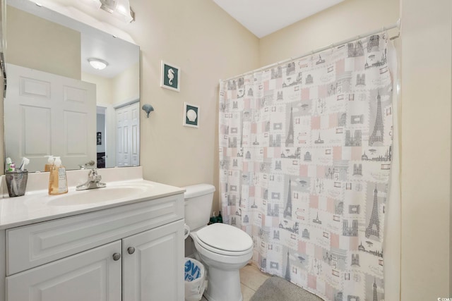 4142 Hibiscus Dr Unit 104, Little River, SC 29566 - full bathroom with vanity, tile patterned flooring, and a shower with curtain