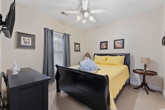 4142 Hibiscus Dr Unit 104, Little River, SC 29566 - bedroom with light carpet and ceiling fan