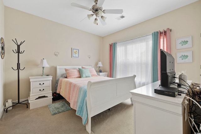 4142 Hibiscus Dr Unit 104, Little River, SC 29566 - carpeted bedroom with a ceiling fan