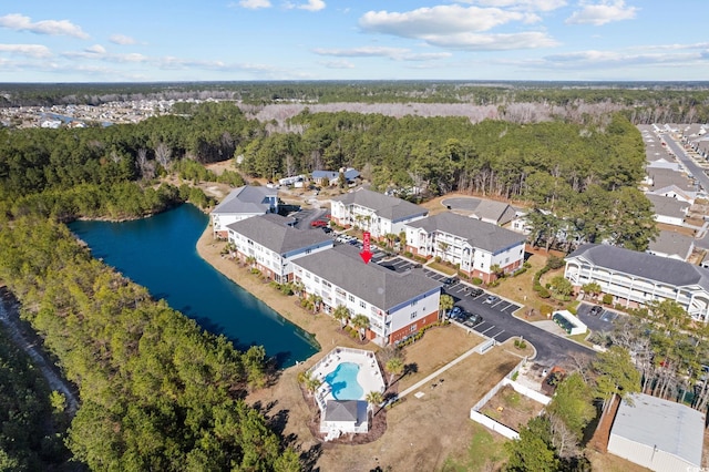 4142 Hibiscus Dr Unit 104, Little River, SC 29566 - bird's eye view of a large body of water and a pool area