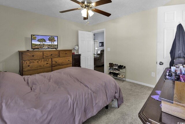 248 Upper Saddle Cir, Conway, SC 29526 - carpeted bedroom with baseboards and ceiling fan