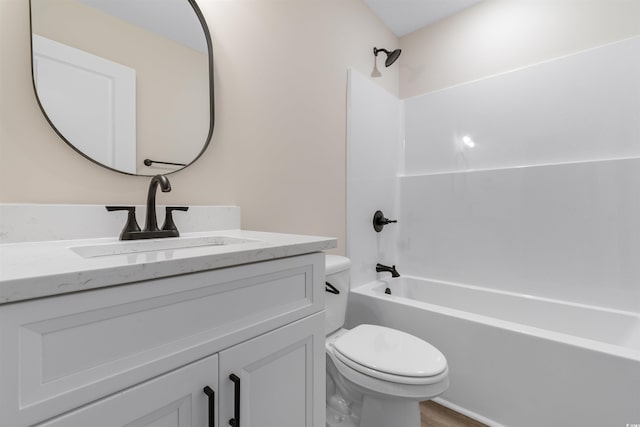 3329 Hughes Gasque Rd, Aynor, SC 29511 - bathroom featuring vanity, shower / bath combination, and wood finished floors