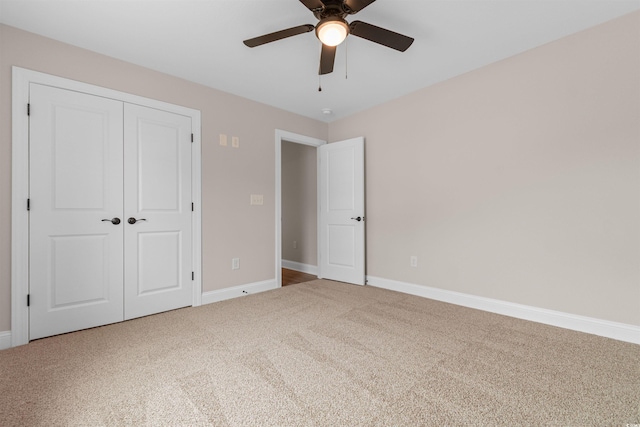 3329 Hughes Gasque Rd, Aynor, SC 29511 - unfurnished bedroom featuring carpet floors, a closet, and a ceiling fan