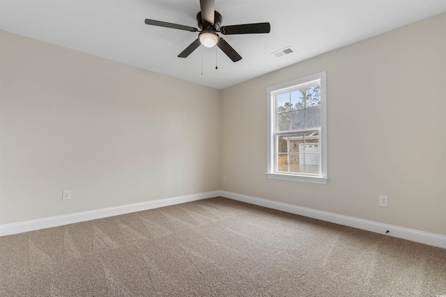 3329 Hughes Gasque Rd, Aynor, SC 29511 - carpeted empty room featuring baseboards and ceiling fan