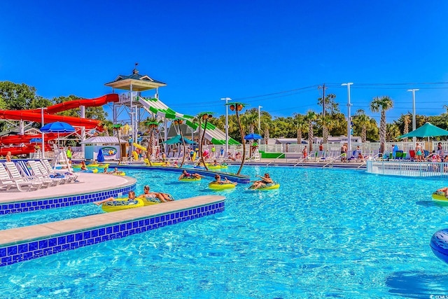 6001-1527 S Kings Hwy, Myrtle Beach, SC 29575 - community pool with fence
