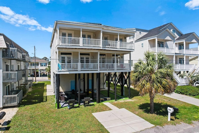 exterior space featuring a front lawn