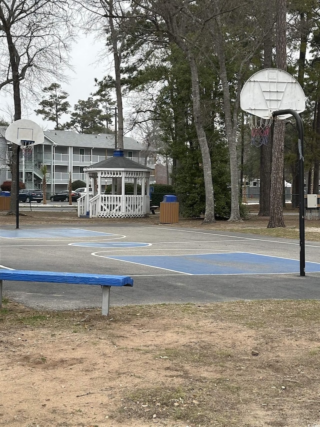 5905 S Kings Hwy Unit 1116, Myrtle Beach, SC 29575 - view of sport court with a gazebo and community basketball court