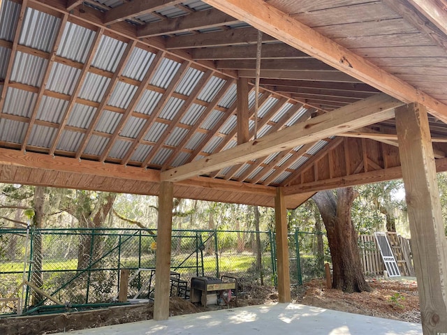 view of patio / terrace with fence