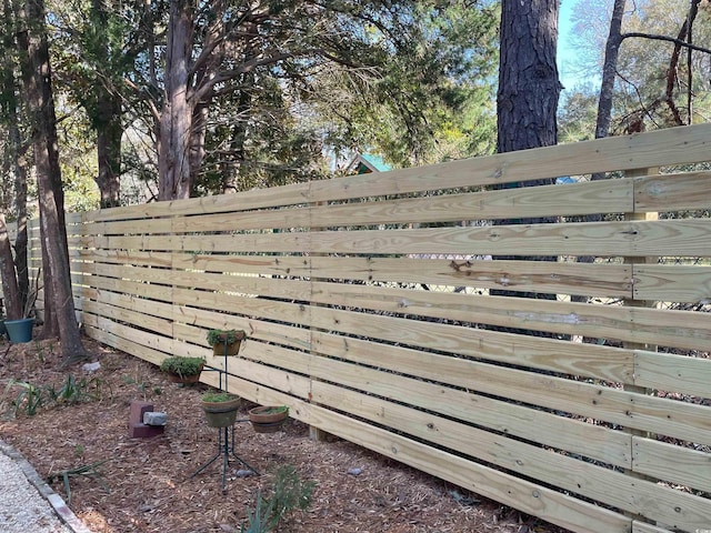 exterior space with fence