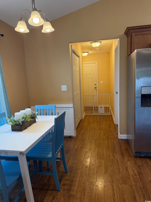 1001 Leatherman Rd, Conway, SC 29527 - dining area featuring dark wood finished floors and baseboards
