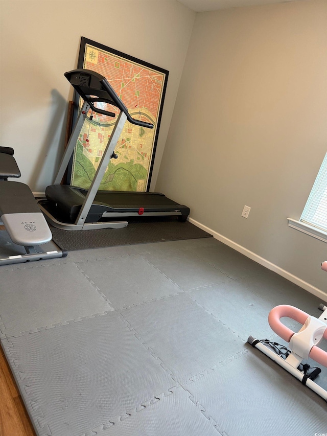 1001 Leatherman Rd, Conway, SC 29527 - exercise area with baseboards