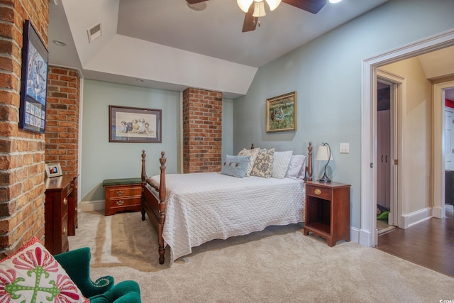 2425 S Bay St, Georgetown, SC 29440 - bedroom with carpet, baseboards, and ceiling fan