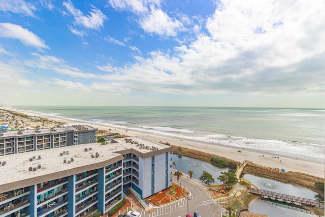 bird's eye view of expansive beach