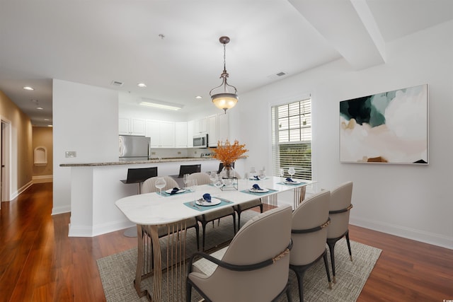 1025 World Tour Blvd Unit 101A, Myrtle Beach, SC 29579 - dining space featuring wood finished floors, baseboards, and recessed lighting