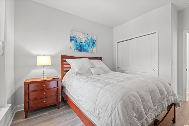 5834 Cremona Dr, Myrtle Beach, SC 29577 - bedroom with wood finished floors, baseboards, and a closet