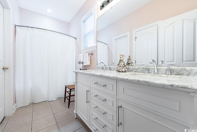 728 Camden Cir, Pawleys Island, SC 29585 - full bath with tile patterned flooring and double vanity