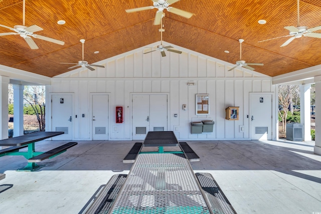 3304 Candytuft Dr, Conway, SC 29526 - garage with ceiling fan