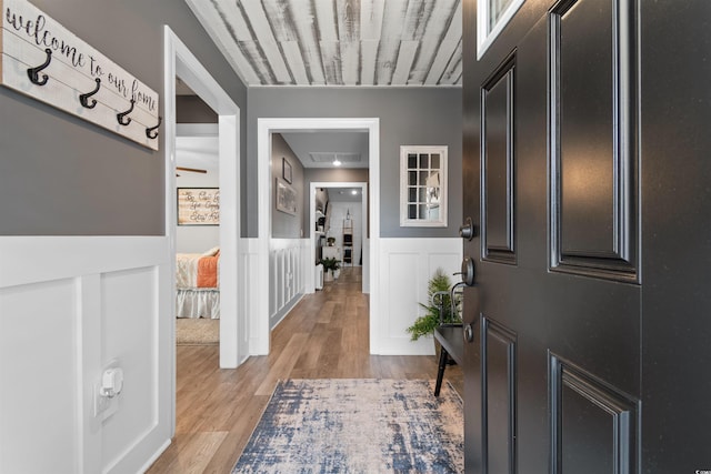 134 Winding Path Dr, Loris, SC 29569 - entryway featuring wainscoting and light wood-type flooring