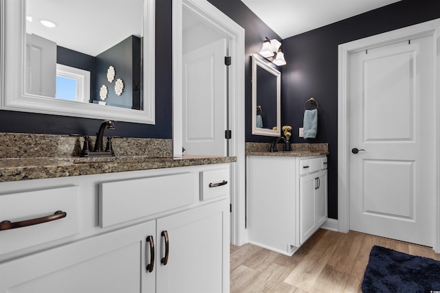 134 Winding Path Dr, Loris, SC 29569 - full bath featuring wood finished floors and two vanities