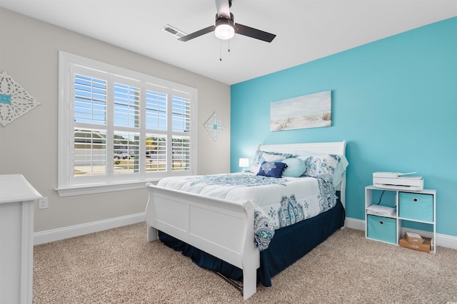 134 Winding Path Dr, Loris, SC 29569 - carpeted bedroom with baseboards and ceiling fan