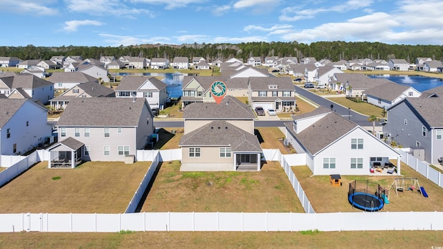 aerial perspective of suburban area