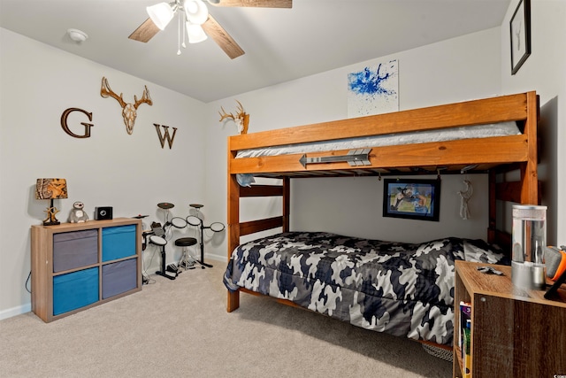 380 Harvest Ridge Way, Conway, SC 29527 - bedroom featuring carpet floors, baseboards, and a ceiling fan