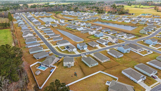 380 Harvest Ridge Way, Conway, SC 29527 - birds eye view of property with a residential view and a water view