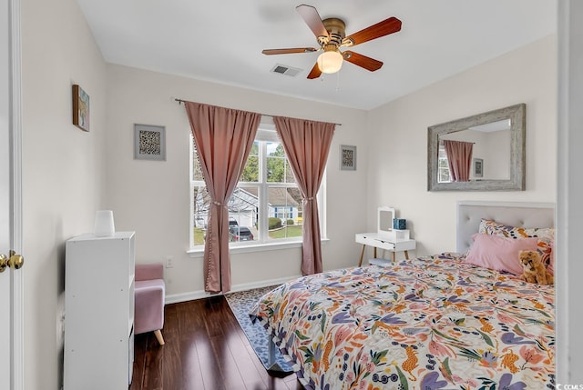 2629 Scarecrow Way, Myrtle Beach, SC 29579 - bedroom featuring wood finished floors, baseboards, and a ceiling fan