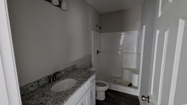3566 Steamer Trace Rd, Conway, SC 29527 - full bath with a stall shower, toilet, and vanity
