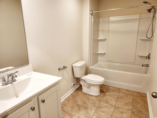 5088 Wavering Place Loop, Myrtle Beach, SC 29579 - full bath featuring toilet, vanity, baseboards, and shower / tub combination