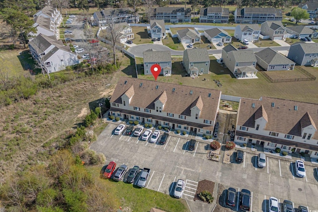 aerial view featuring a residential view