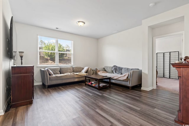 2848 Ophelia Way, Myrtle Beach, SC 29577 - living room featuring dark wood-style flooring and baseboards