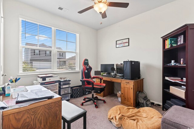 2848 Ophelia Way, Myrtle Beach, SC 29577 - carpeted office space featuring ceiling fan