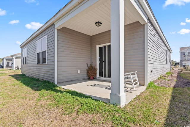 2848 Ophelia Way, Myrtle Beach, SC 29577 - rear view of house featuring a patio and a lawn