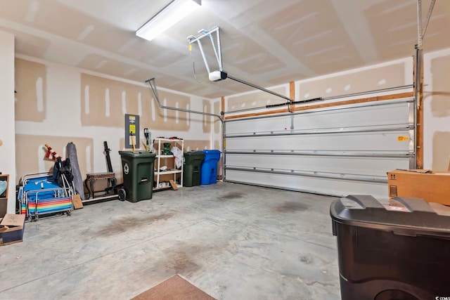 2848 Ophelia Way, Myrtle Beach, SC 29577 - garage featuring a garage door opener and electric panel