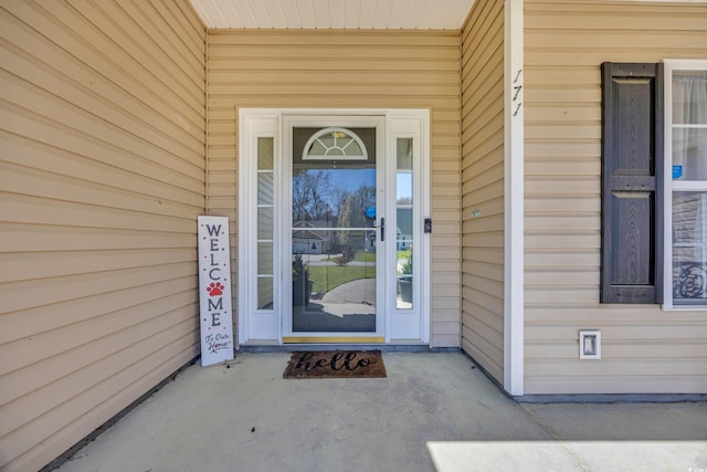 view of entrance to property