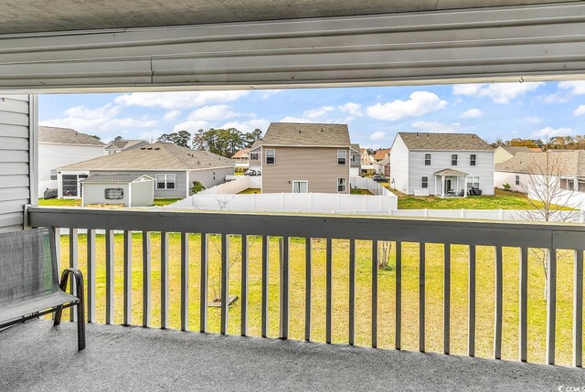 500 Fairway Village Dr Unit 7-D, Myrtle Beach, SC 29588 - balcony featuring a residential view