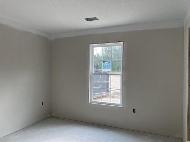view of spare room