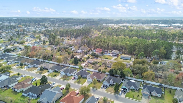 aerial view featuring a residential view