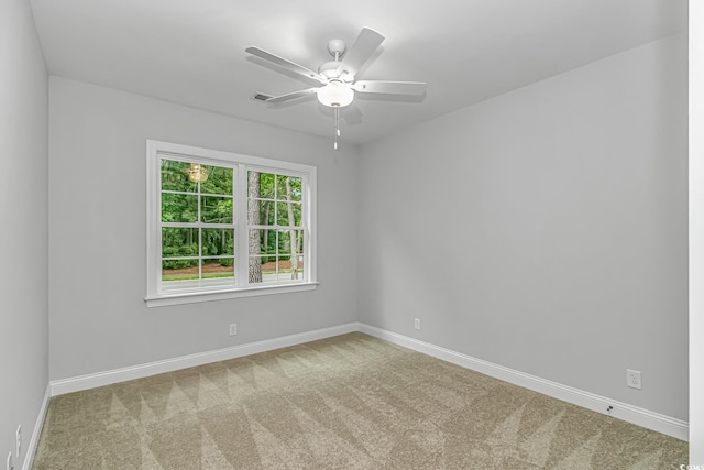 19 Coventry Pl, Pawleys Island, SC 29585 - unfurnished room with carpet, ceiling fan, and baseboards