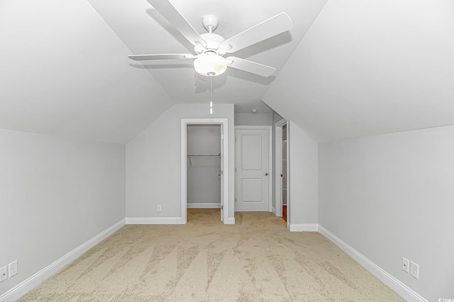 19 Coventry Pl, Pawleys Island, SC 29585 - bonus room with carpet floors, lofted ceiling, baseboards, and ceiling fan