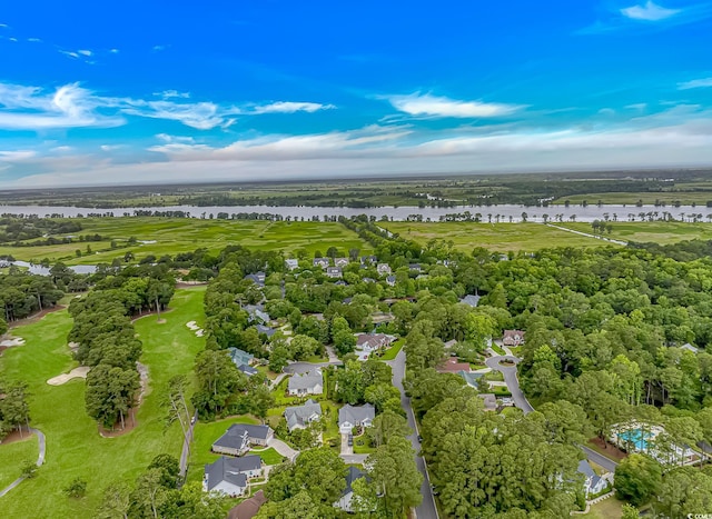 19 Coventry Pl, Pawleys Island, SC 29585 - aerial view of residential area with a nearby body of water and a golf club